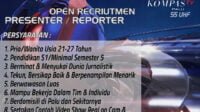 Lowongan Kerja, PresenterReporter Kompas TV PALU