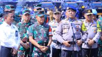 TNI-Polri menggelar apel gelar pasukan gabungan dalam rangka pengamanan kunjungan Paus Fransiskus dan kegiatan ISF